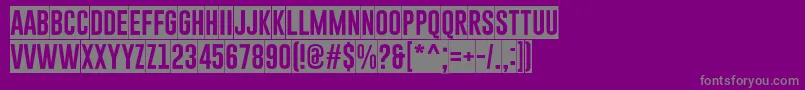 Подробнее о шрифте GoboldBlockyRegular Шрифт GoboldBlockyRegular – серые шрифты на фиолетовом фоне