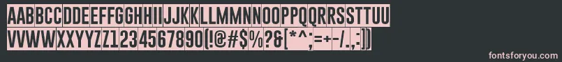 GoboldBlockyRegular Font – Pink Fonts on Black Background