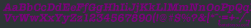 fuente TypewriterserialBolditalic – Fuentes Moradas Sobre Fondo Negro