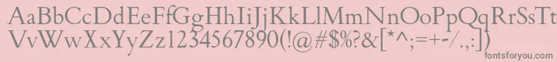 FlankerGriffo Font – Gray Fonts on Pink Background