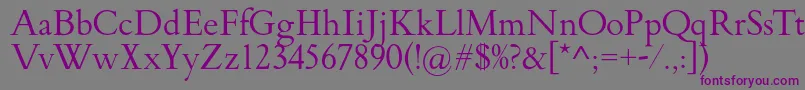 FlankerGriffo Font – Purple Fonts on Gray Background