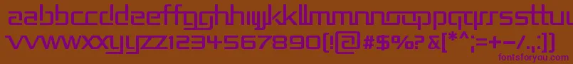 Шрифт RepublikaIi – фиолетовые шрифты на коричневом фоне