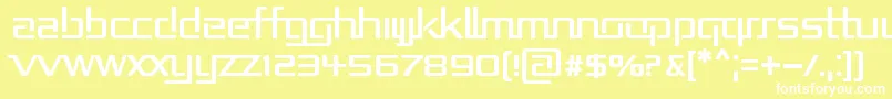 RepublikaIi Font – White Fonts on Yellow Background