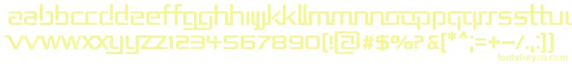 RepublikaIi Font – Yellow Fonts on White Background