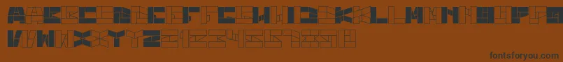 BillGatesWindows Font – Black Fonts on Brown Background