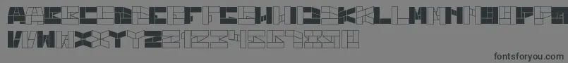 BillGatesWindows Font – Black Fonts on Gray Background