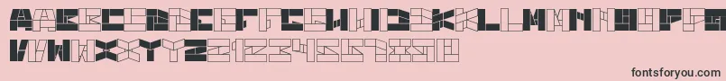 BillGatesWindows Font – Black Fonts on Pink Background