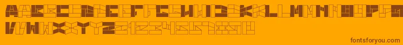 BillGatesWindows Font – Brown Fonts on Orange Background