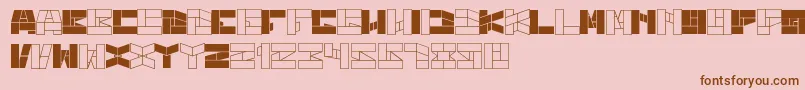 BillGatesWindows Font – Brown Fonts on Pink Background