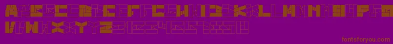 BillGatesWindows Font – Brown Fonts on Purple Background