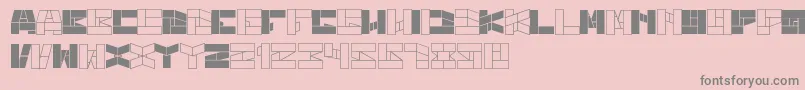 BillGatesWindows Font – Gray Fonts on Pink Background