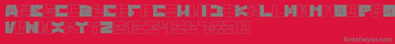 BillGatesWindows Font – Gray Fonts on Red Background