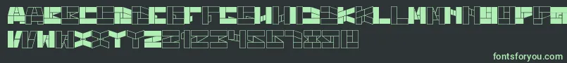 BillGatesWindows Font – Green Fonts on Black Background