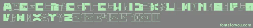 BillGatesWindows Font – Green Fonts on Gray Background