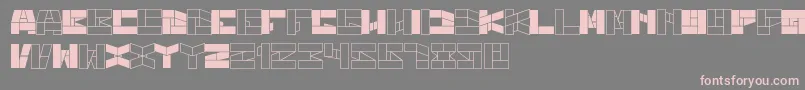 BillGatesWindows Font – Pink Fonts on Gray Background