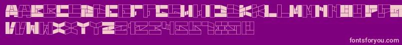 BillGatesWindows Font – Pink Fonts on Purple Background