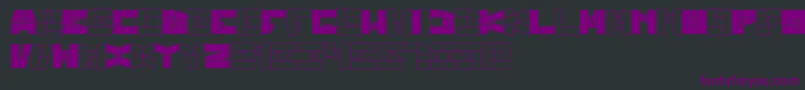 BillGatesWindows Font – Purple Fonts on Black Background