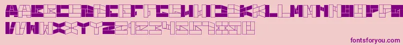 BillGatesWindows Font – Purple Fonts on Pink Background