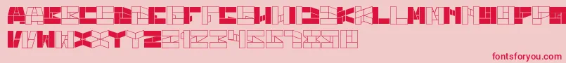 BillGatesWindows Font – Red Fonts on Pink Background