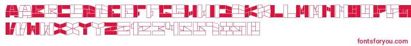 BillGatesWindows Font – Red Fonts on White Background