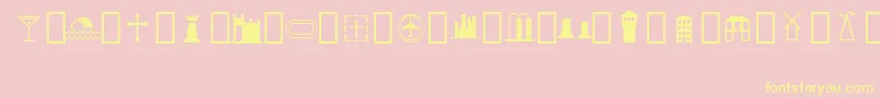 MapinfoRealEstate Font – Yellow Fonts on Pink Background