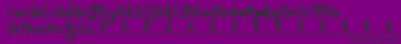 fuente GimmeYourLove – Fuentes Negras Sobre Fondo Morado