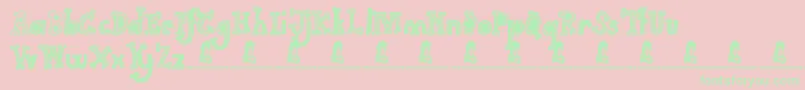 GimmeYourLove Font – Green Fonts on Pink Background