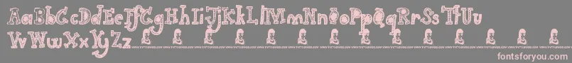 GimmeYourLove Font – Pink Fonts on Gray Background