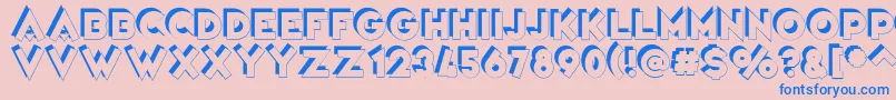 VarietРІCirque Font – Blue Fonts on Pink Background