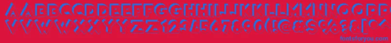 VarietРІCirque Font – Blue Fonts on Red Background