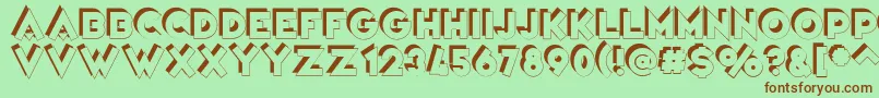 VarietРІCirque Font – Brown Fonts on Green Background