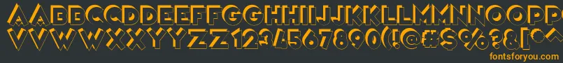 VarietРІCirque Font – Orange Fonts on Black Background