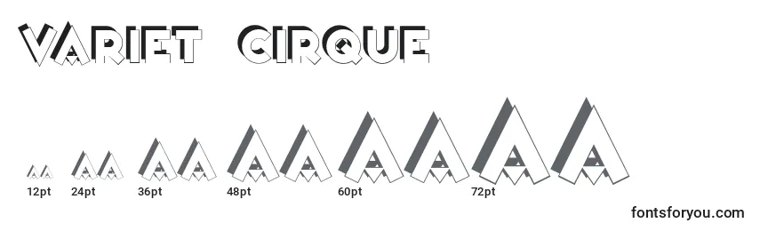 VarietРІCirque Font Sizes