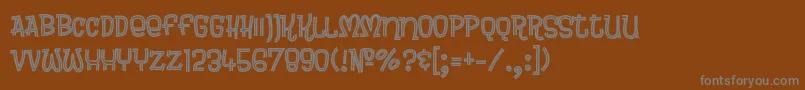 Lisätietoja Brewsky-fontista Brewsky-fontti – harmaat kirjasimet ruskealla taustalla