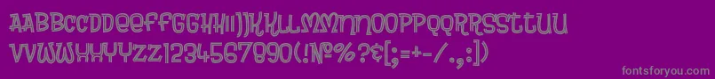 Brewsky-fontti – harmaat kirjasimet violetilla taustalla