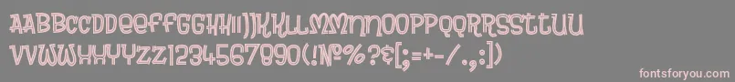 Brewsky Font – Pink Fonts on Gray Background
