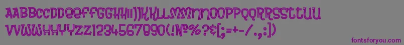 Brewsky Font – Purple Fonts on Gray Background