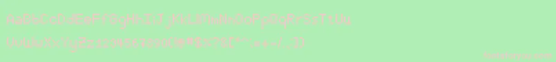 BrandiAlexander Font – Pink Fonts on Green Background