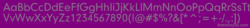 Czcionka Geometrix – szare czcionki na fioletowym tle