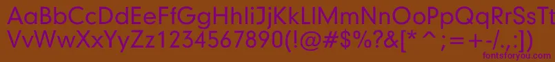 Шрифт Geometrix – фиолетовые шрифты на коричневом фоне