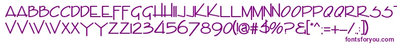 EncinoRegular Font – Purple Fonts on White Background