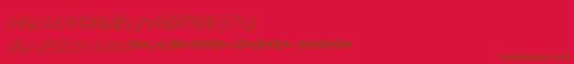 Naturalproducts-fontti – ruskeat fontit punaisella taustalla