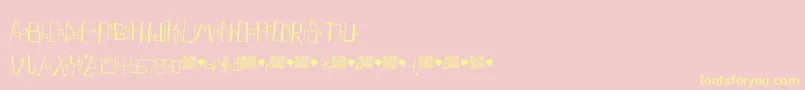 Naturalproducts Font – Yellow Fonts on Pink Background