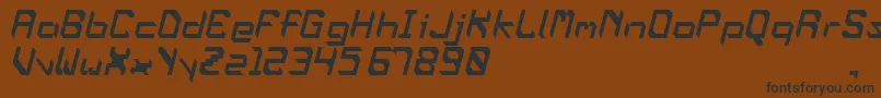 OblaqueOblique Font – Black Fonts on Brown Background