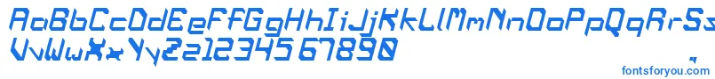 OblaqueOblique Font – Blue Fonts on White Background