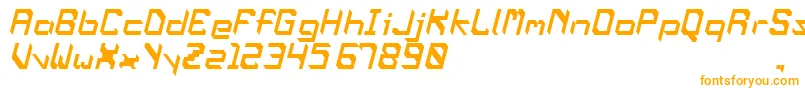 OblaqueOblique Font – Orange Fonts on White Background