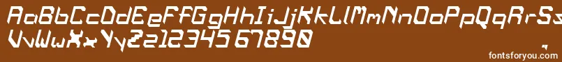 OblaqueOblique Font – White Fonts on Brown Background