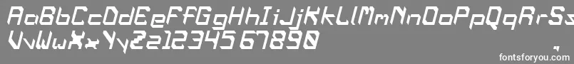OblaqueOblique Font – White Fonts on Gray Background