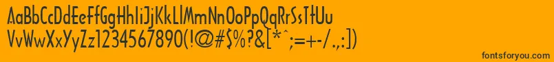 Architrn Font – Black Fonts on Orange Background