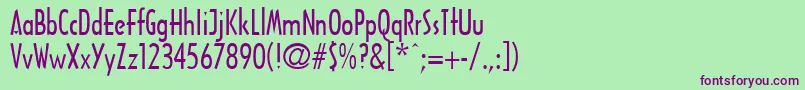 Architrn Font – Purple Fonts on Green Background